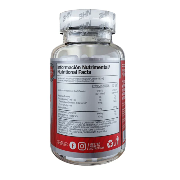 Bhn Carnitina 60 Caps - Image 3