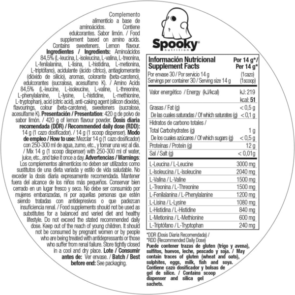 MAP Aminoácidos Eaa Spooky 30 servicios - Image 2