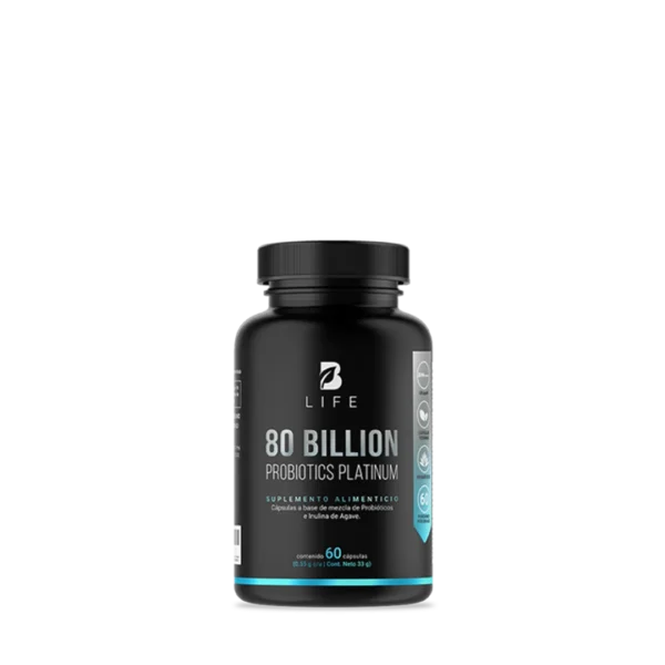B Life 80 billion Probióticos Platinum 60 cápsulas